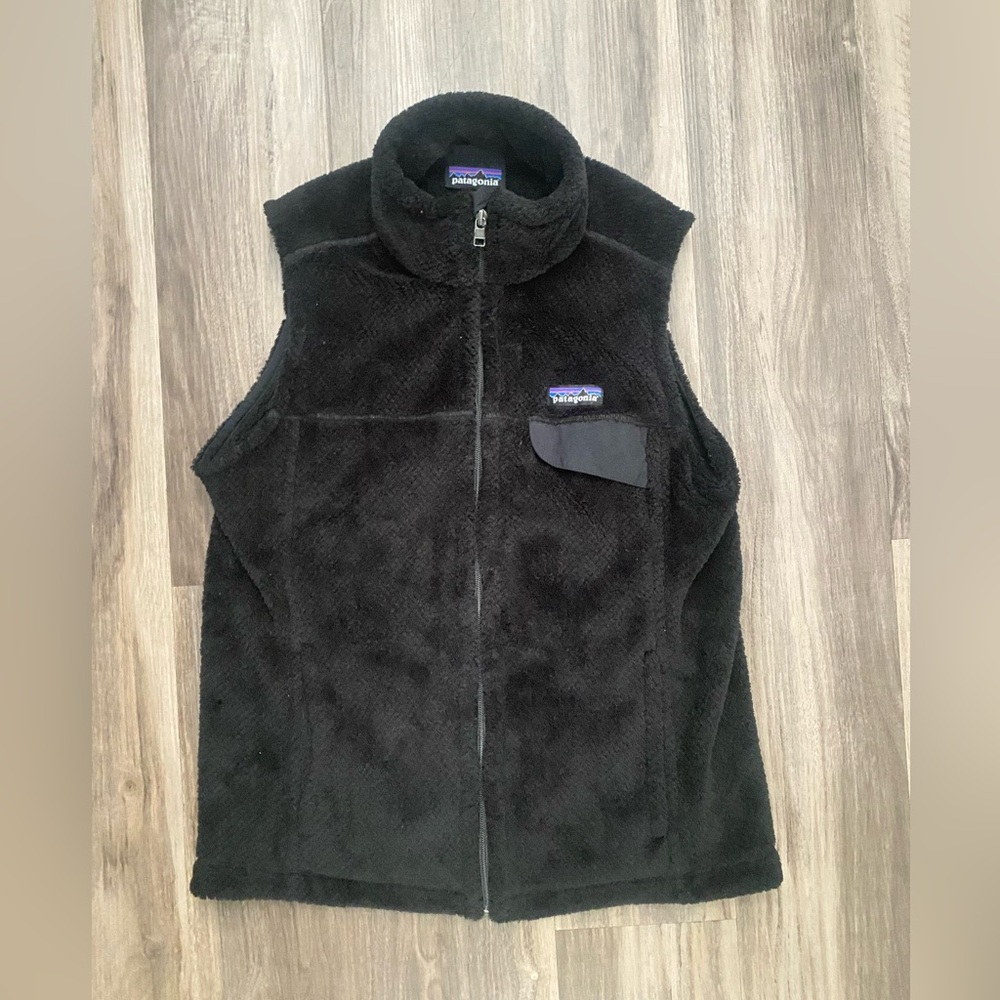 Patagonia Women's Re-Tool Polartec Vest - Black Fleece - Size M